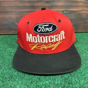 Vintage Ford Motorcraft Racing Hat Cap Snap Back NASCAR Geoff Bodine 15